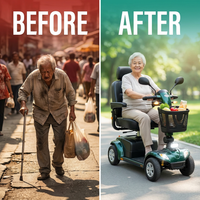 VelocityLux Titan 4 Mobility Scooter — Before & After